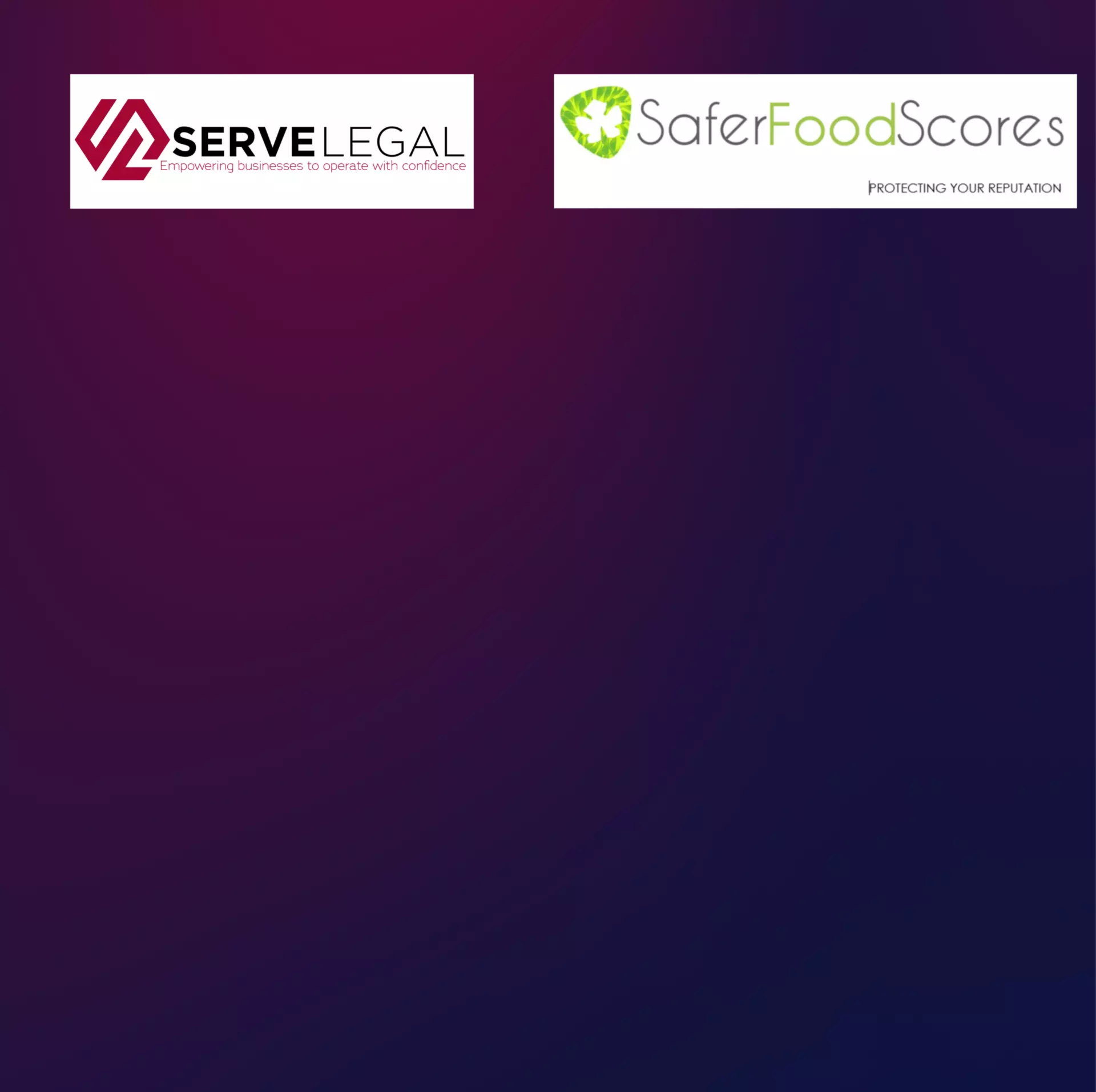 Serve Legal x Safer Food Scores Partnership